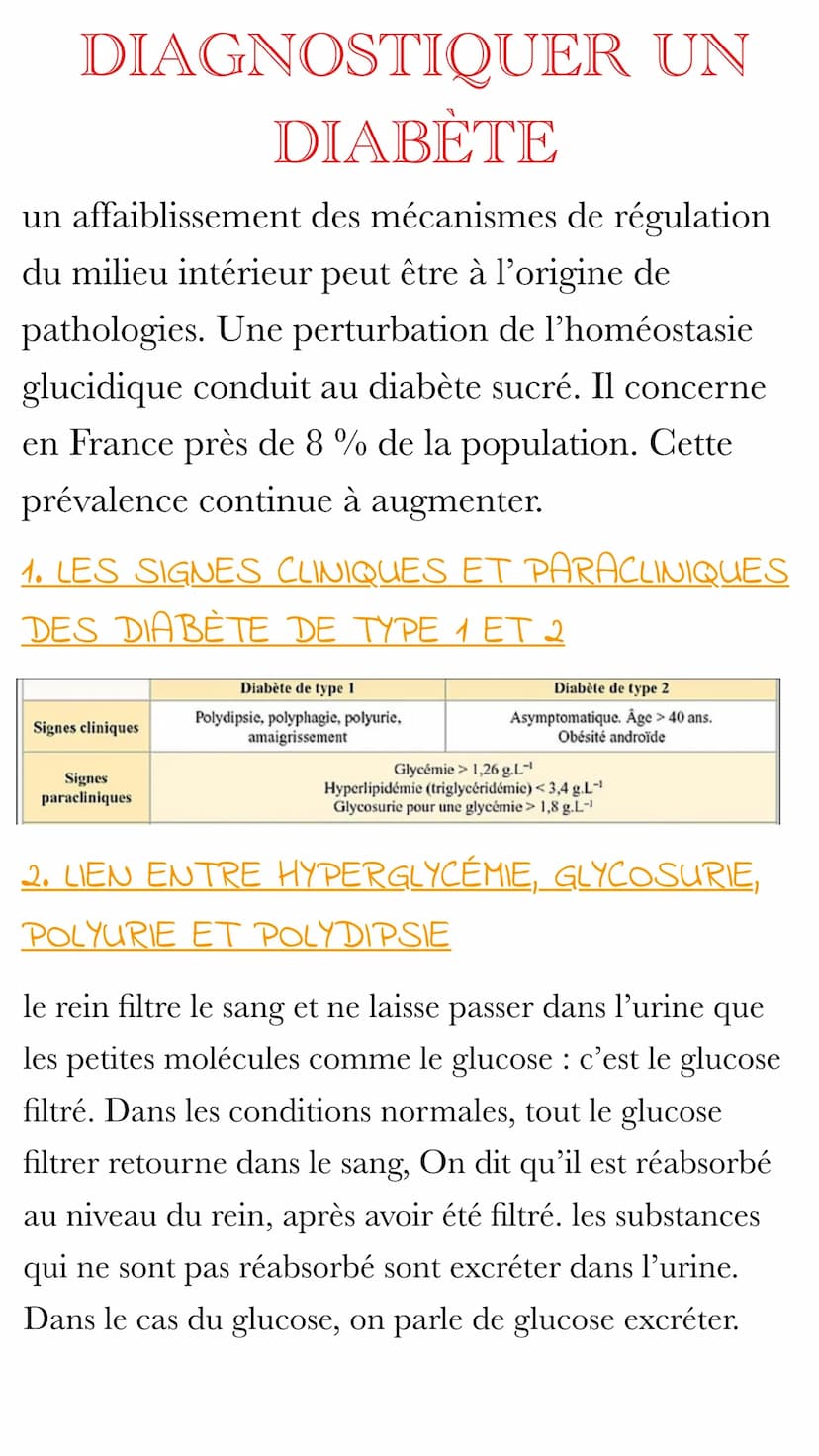 NOTEBOOK DIAGNOSTIQUER UN
DIABÈTE
un affaiblissement des mécanismes de régulation
du milieu intérieur peut être à l'origine de
pathologies. 