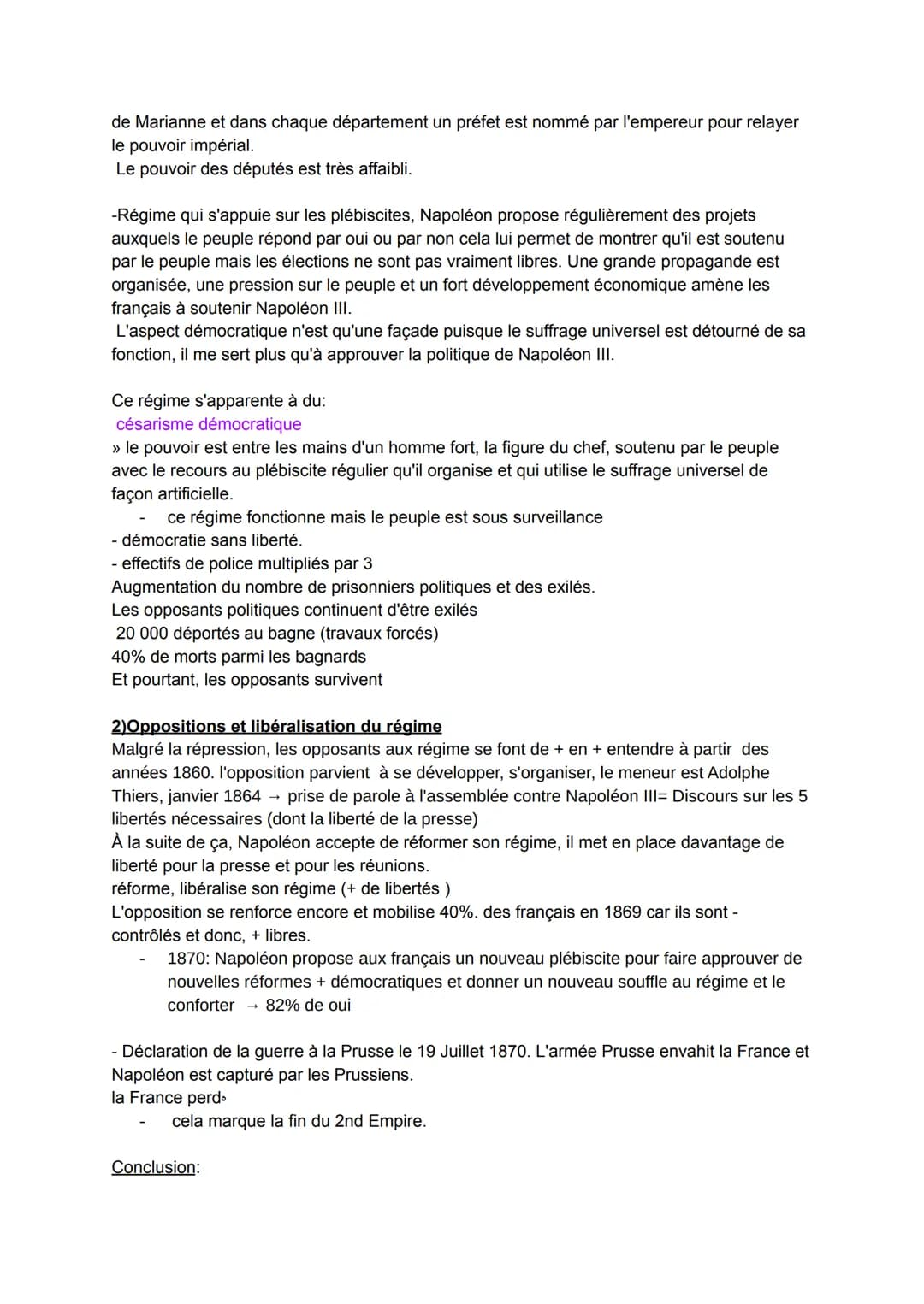 H3 La difficile entrée dans l'âge democratique
La 2nd république et le second empire (1848-1870)
Après le retour de la monarchie depuis 1815