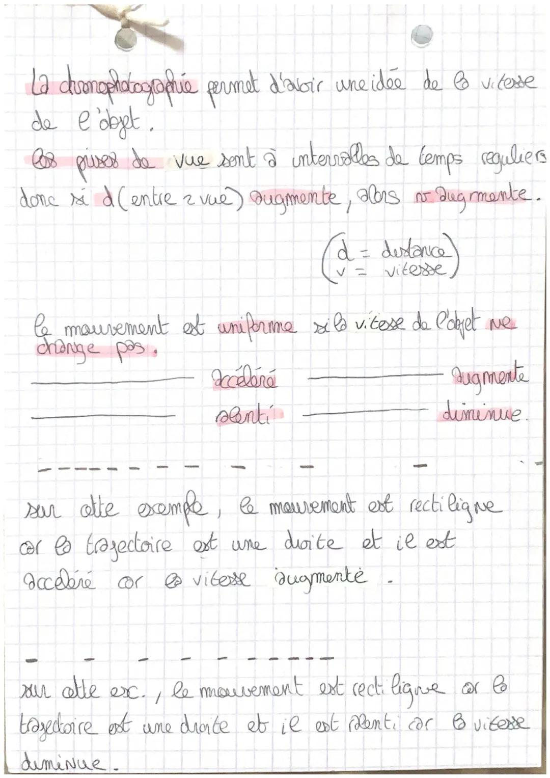 chpt10
# LE MOUVEMENT
## physique-Chimie
étude des mouvements :


@ mouvement d'un doyet se deorit toyours
por rapport a un autre Objet, le 