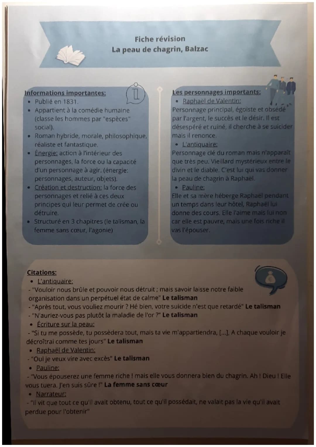 Informations importantes:
e Publié en 1831.
• Appartient à la comédie humaine
(classe les hommes par "espèces"
social).
• Roman hybride, mor