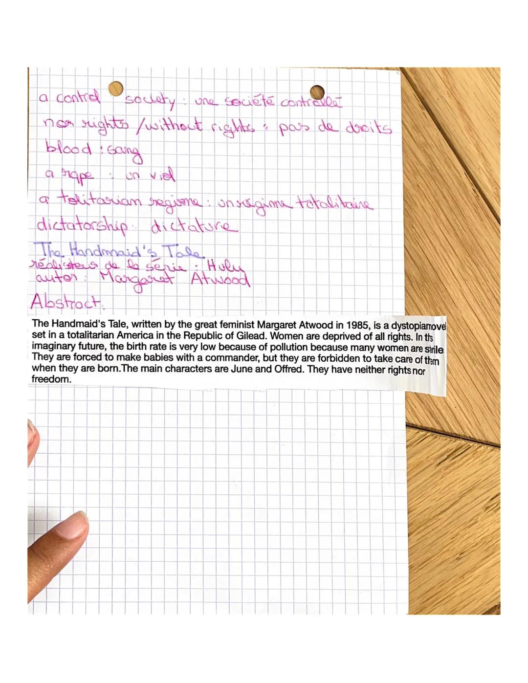 - • ANGLAIS •
- Préparation CO+test x de liberté
- Qu'est ce qu'une dystopie ?
- A dystopia is a world where something ha
- turned wrong on 