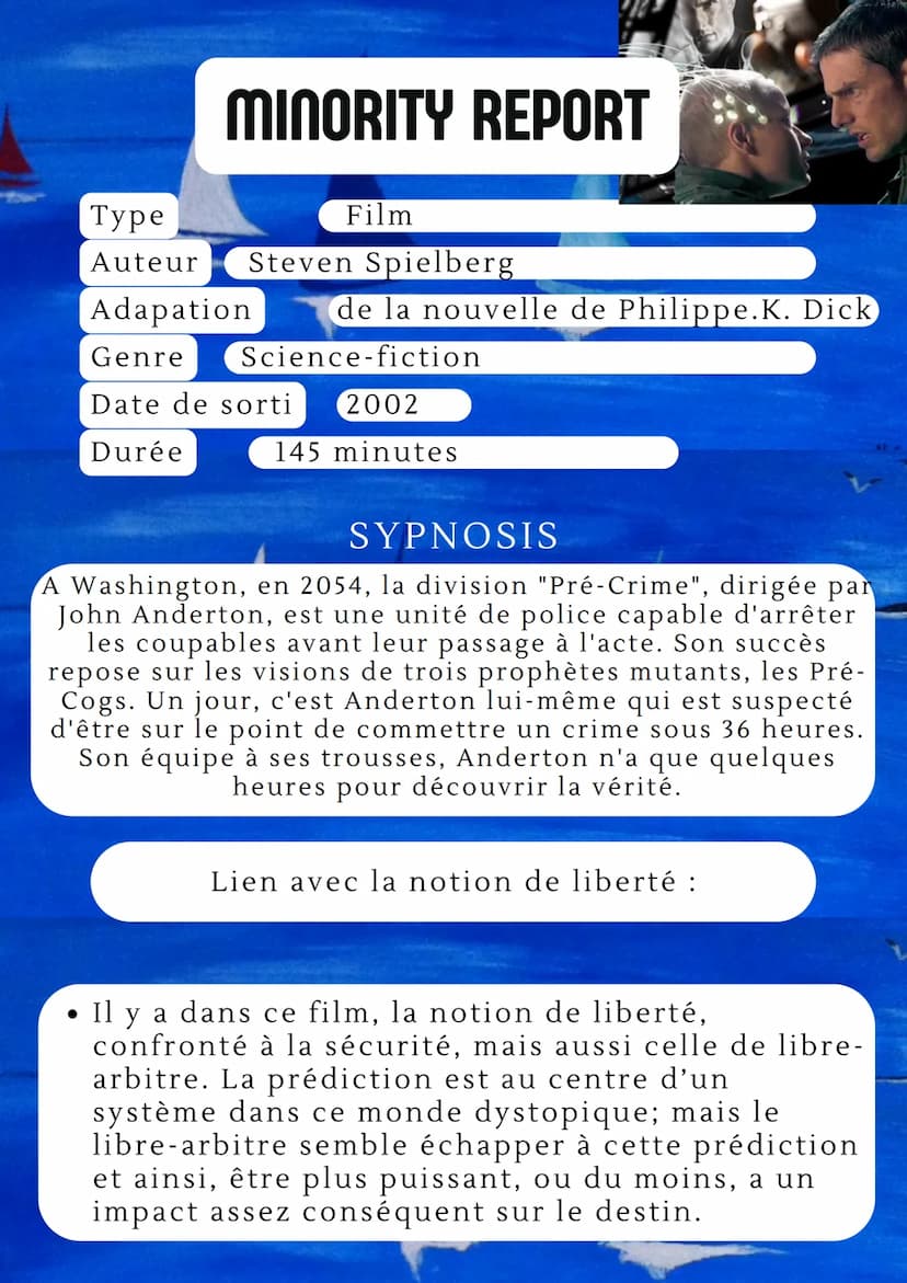 LA LIBERTÉ
DIFFÉRENTES LIBERTÉS
Liberté d'autonomie :
Quand on est soumise à
des règles, non pas
imposées par les autres,
mais par nous-même