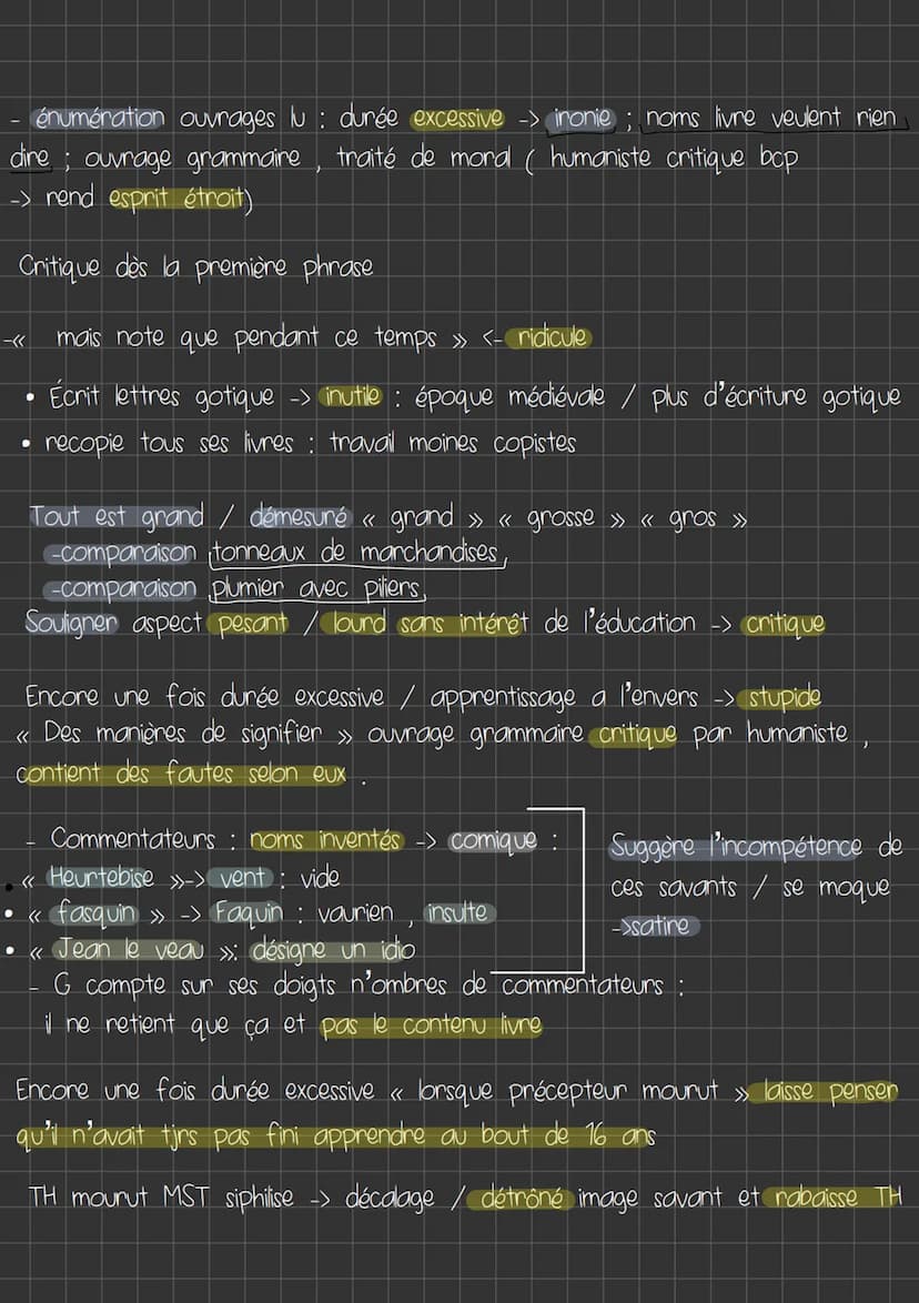 Introduction
GARGANTUA
TEXTE 2 Chap 14
a
1553 )
Rabelais: Anagramme Acofribas Nasier ( fin 15e
• Humaniste
a exercé plusieurs métier, d'abor