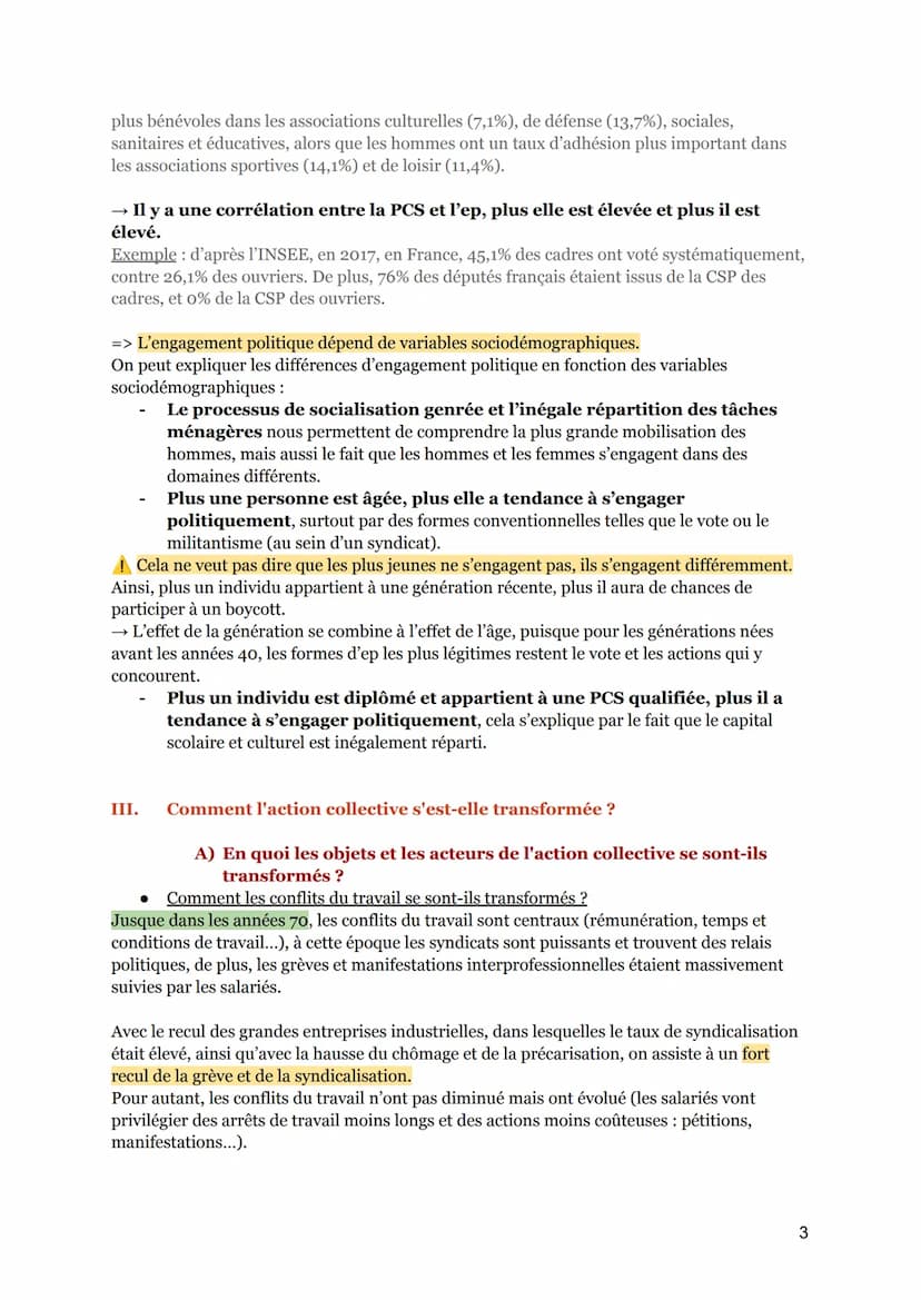 COMMENT EXPLIQUER L'ENGAGEMENT POLITIQUE DANS LES SOCIÉTÉS
DÉMOCRATIQUES ?
Engagement politique (ep.) : implication d'un individu dans des a