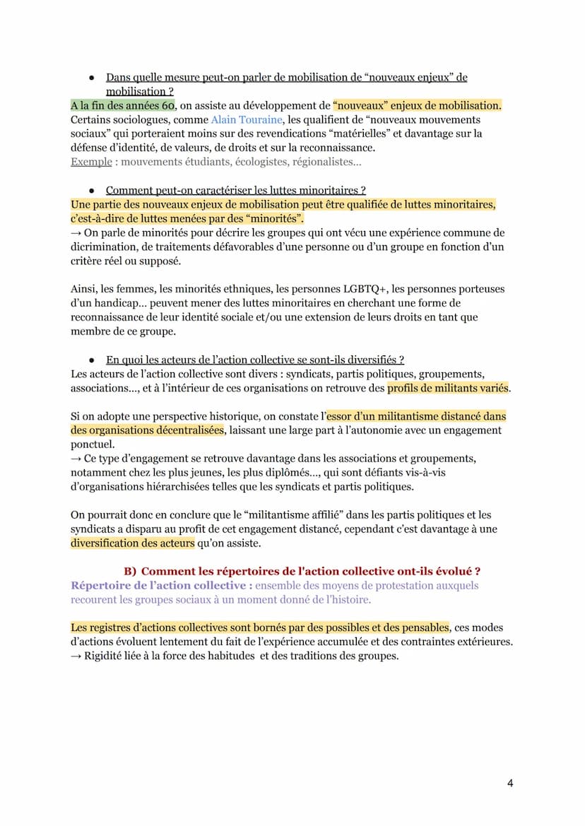 COMMENT EXPLIQUER L'ENGAGEMENT POLITIQUE DANS LES SOCIÉTÉS
DÉMOCRATIQUES ?
Engagement politique (ep.) : implication d'un individu dans des a