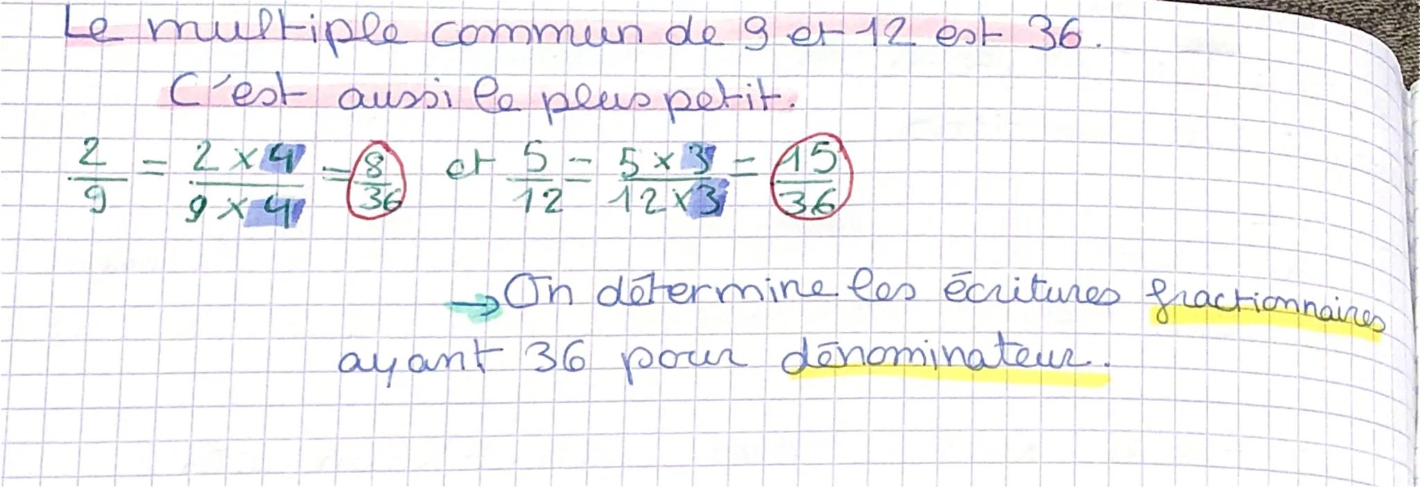 # Séquence III: Opérations sur les fractions

I-Egalité des fractions

Propriétés:

Un quotient ne charge pas quand on multiplie ou on divis