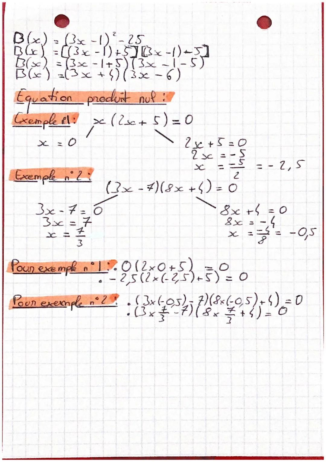 . 
• MATHS •

~ Factorisation d'ine expression et
équation produit nup ~

Des Factoriser, c'est écrire une somme ou
différence sous la forme