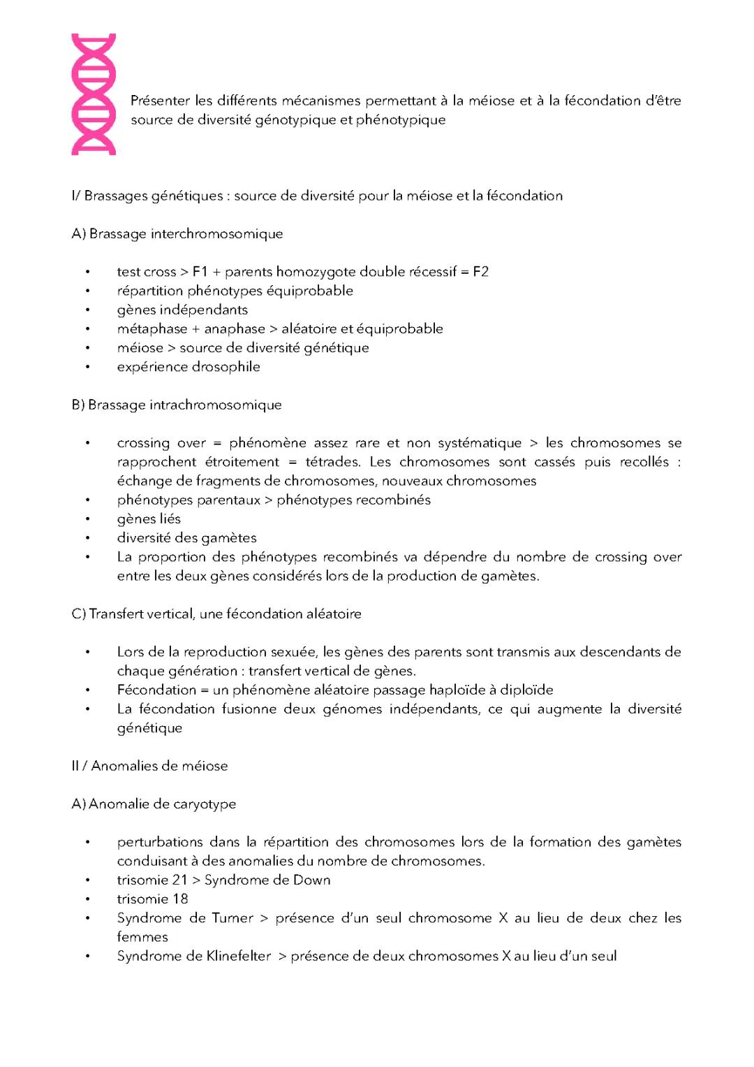 Sujet d’entraînement spe svt