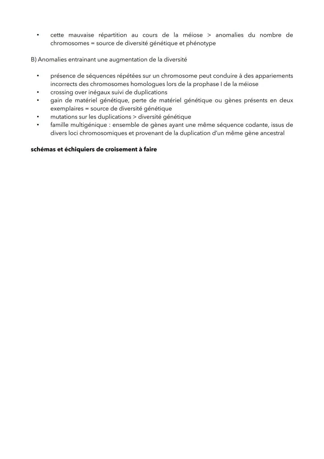 XOXOX
I/ Brassages génétiques : source de diversité pour la méiose et la fécondation
A) Brassage interchromosomique
●
B) Brassage intrachrom