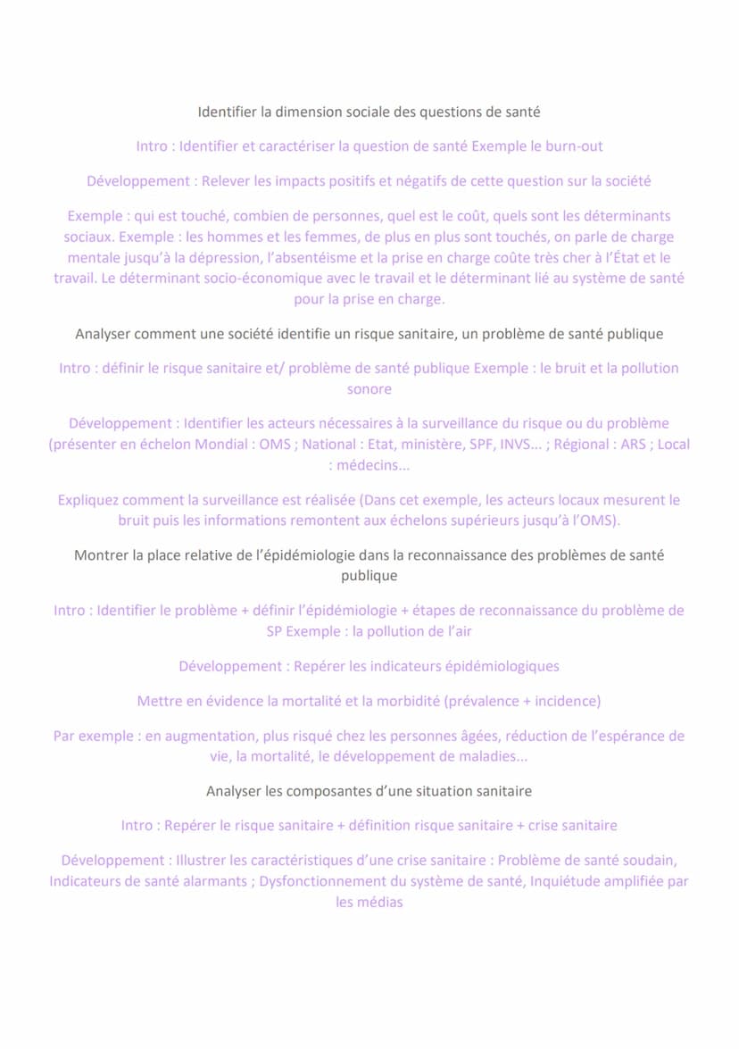 Séquence 5 : L'émergence d'un problème de santé
Un risque sanitaire : C'est la probabilité de survenue d'un évènement
indésirable suite à l'