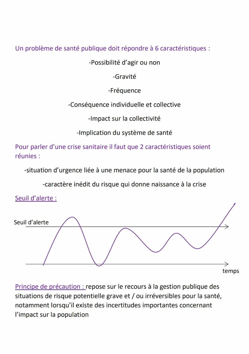 Séquence 5 : L'émergence d'un problème de santé
Un risque sanitaire : C'est la probabilité de survenue d'un évènement
indésirable suite à l'