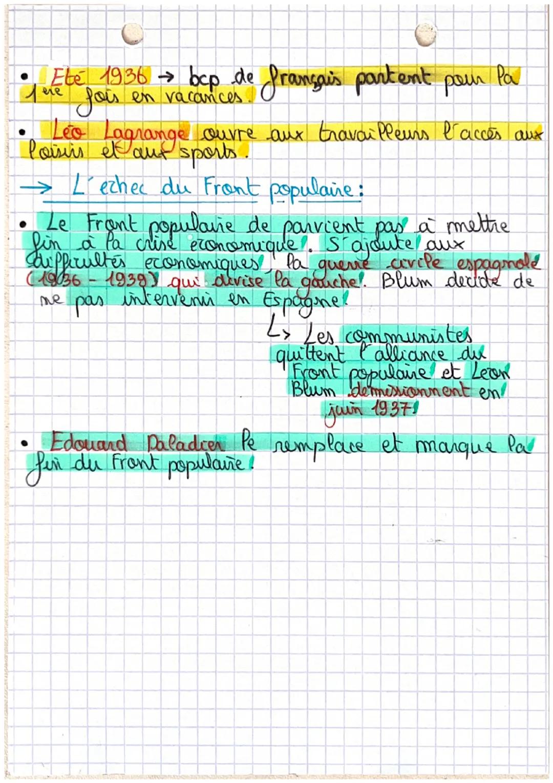 O
CH.
Histoire ~e
Le Front populaire au pouvoir ~ 1936-1937
→ Les tensions en France au début des années 30:
France :
debat des
années 1930
