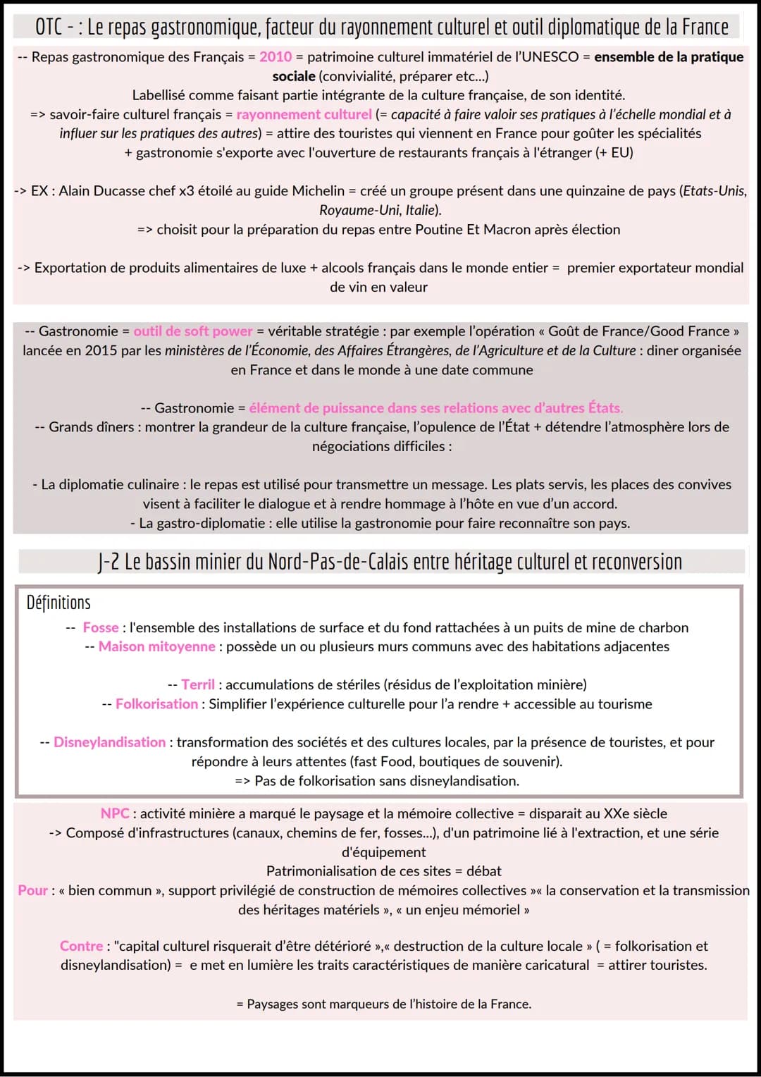 fiches révision
Identifier, valoriser et protéger le patrimoine
Quels sont les enjeux du patrimoine aujourd'hui ?
Chapitre introductif: La c