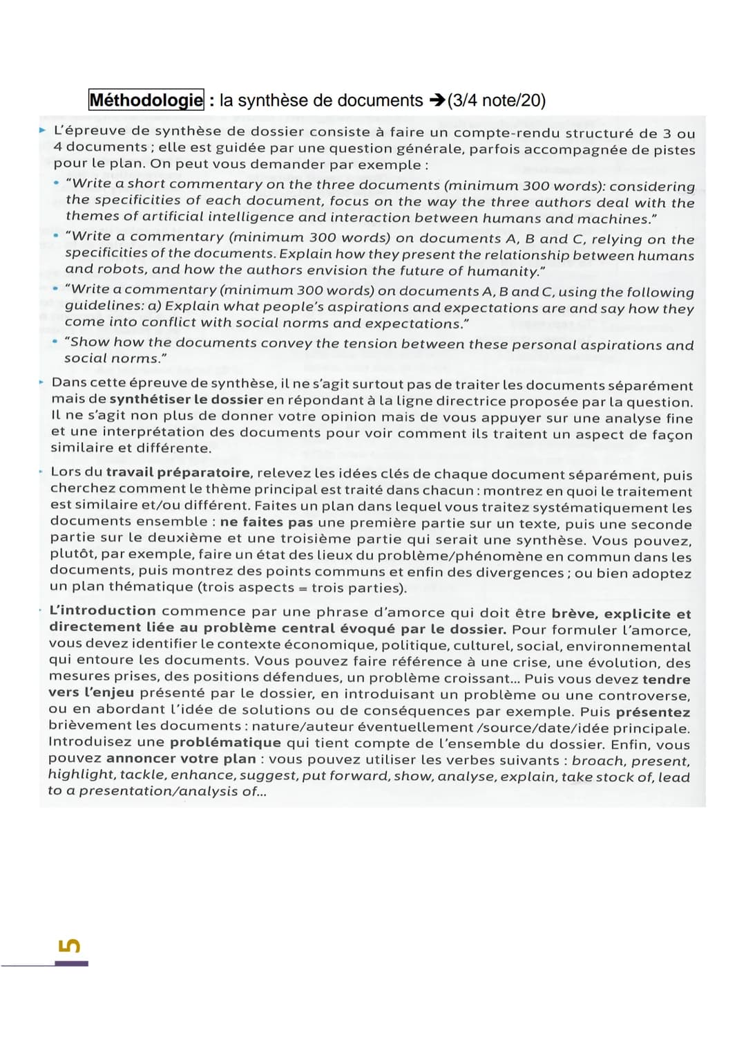 Spécialité Anglais Monde Contemporain
Table of contents
Méthodologie
1.Présentation des épreuves écrites et orales p. 2/3
2. Le compte-rendu