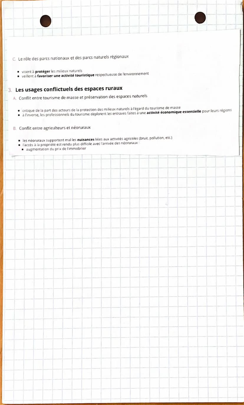 •béographie •
•Les espaces de faible densité.
- notioms - cles.
Espace de faible densité: expose qui comporte moin de
30 habitants an km².
-