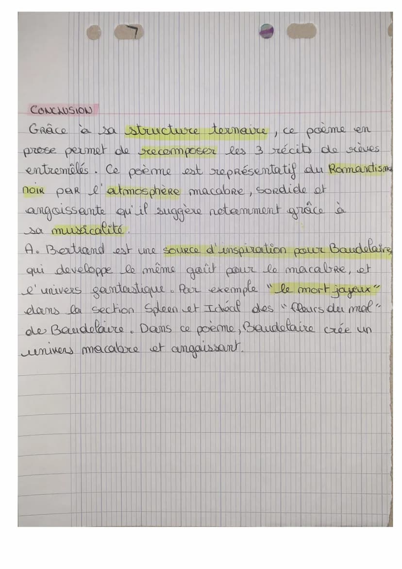 BAC
20 Français
étude linéaire
"Un rêve" d'Alaysius Bertrand
Aloysius Bertrand : - poète, dramaturge et
journaliste français
ne en 1807
- A 