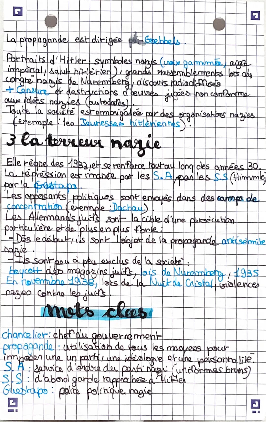 history
L'ALLEMAGNE D'HITLER:
idees clees
1921: Adolf Hitler prend la tête d'un groupuscule d'étnerme
droite : le parti nazi
1923: tentative