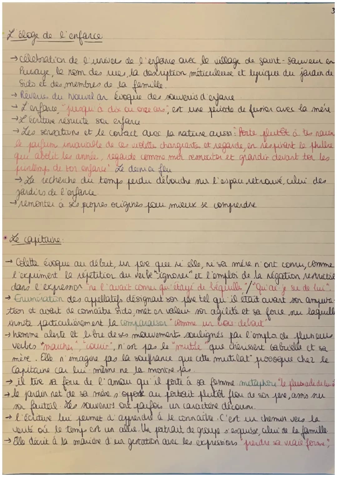 Sido
1
·la célébration de la mère.
→ Colette und hommage à sa mene: veiles "charter" et "célébres."
au présent d'ennonciation. La suire au p