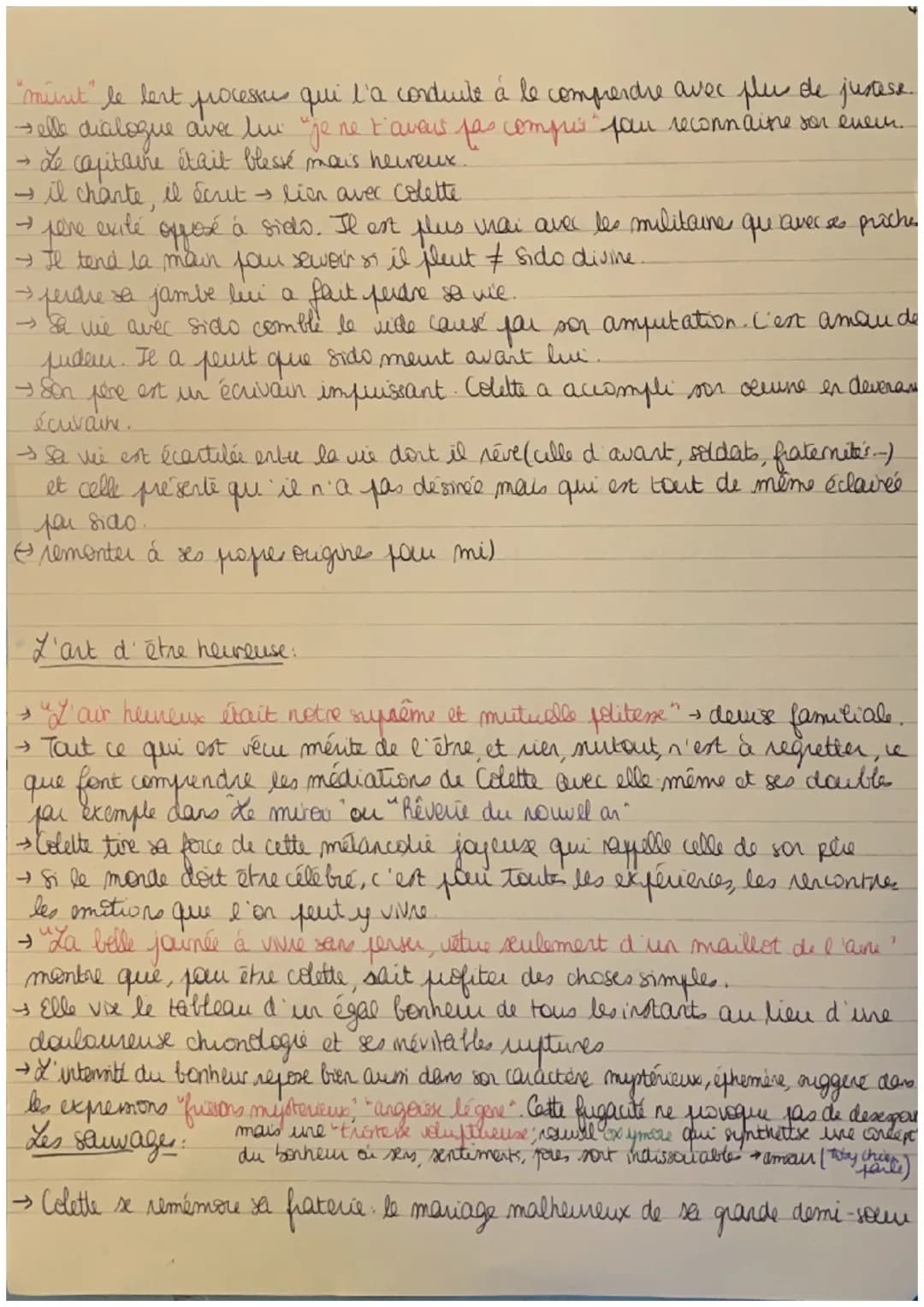 Sido
1
·la célébration de la mère.
→ Colette und hommage à sa mene: veiles "charter" et "célébres."
au présent d'ennonciation. La suire au p
