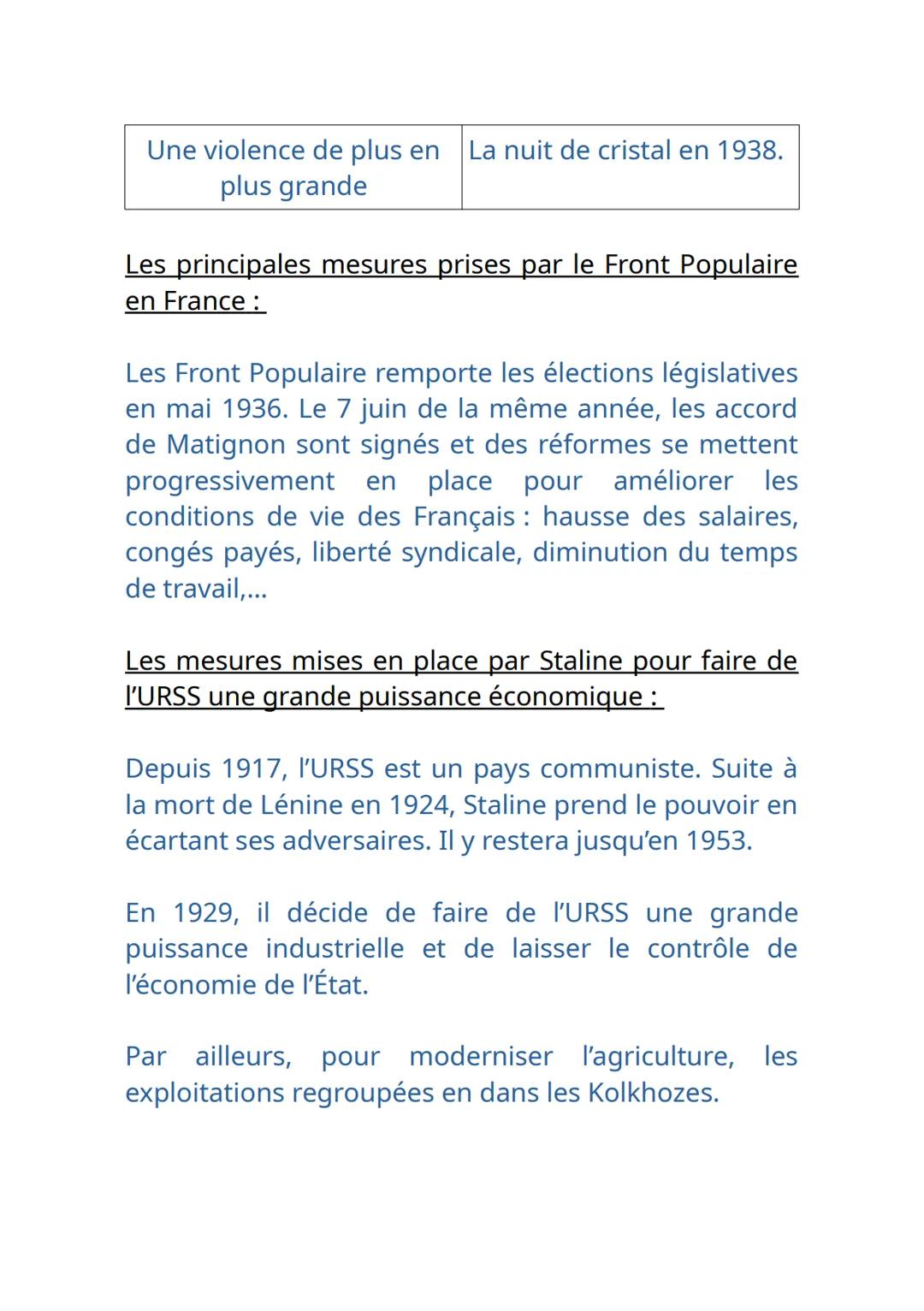 L'Europe entre-deux-guerres
Les définitions:
Communisme: Ensemble d'idées politiques qui
consistent à créer une société égale, sans propriét