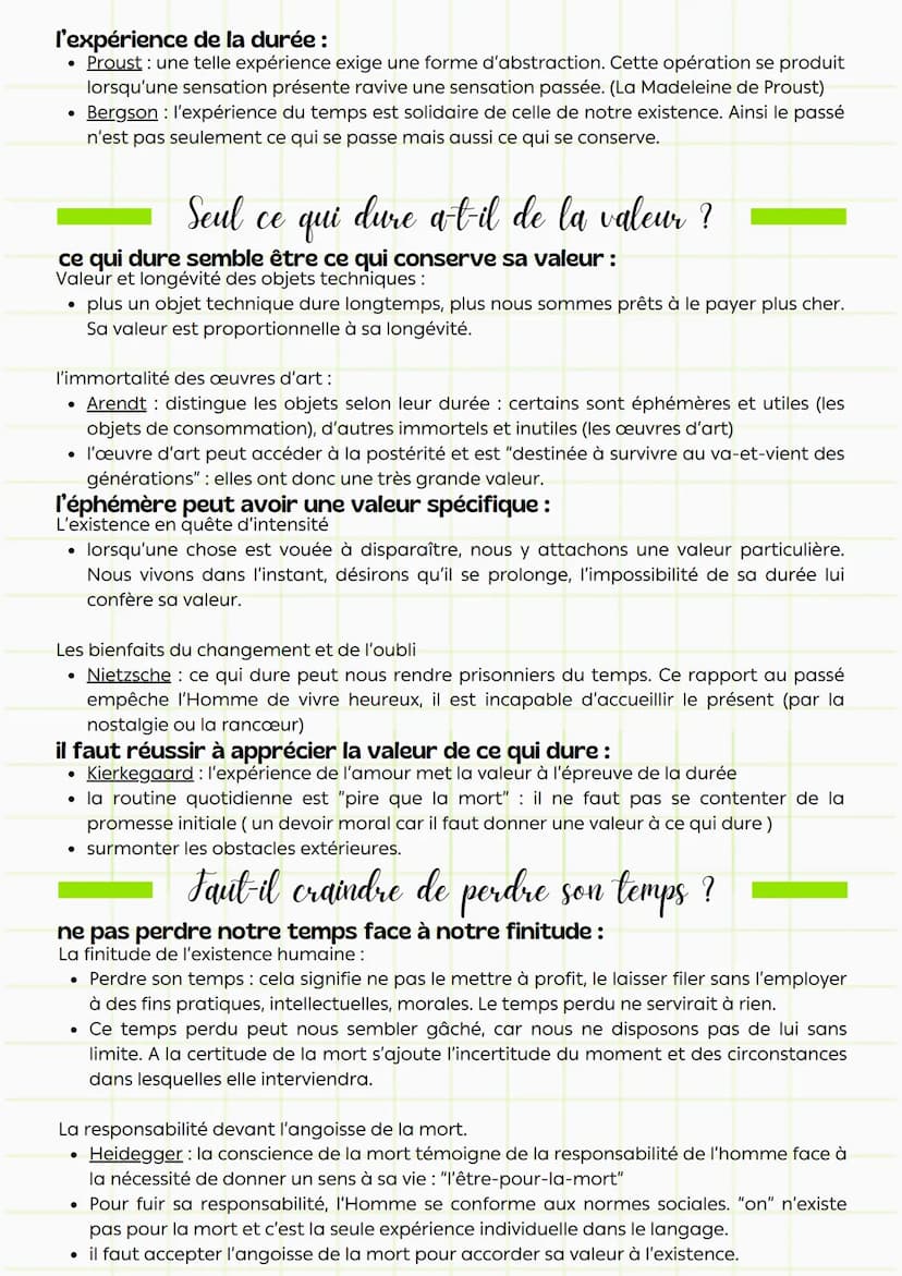 Philosophie
définitions:
Le temps
• succession continue du passé, présent et futur.
• dimension du réel qui rend possible et compréhensible 