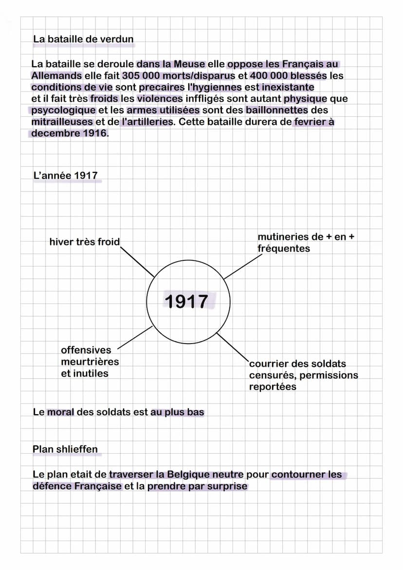 La bataille de verdun
La bataille se deroule dans la Meuse elle oppose les Français au
Allemands elle fait 305 000 morts/disparus et 400 000