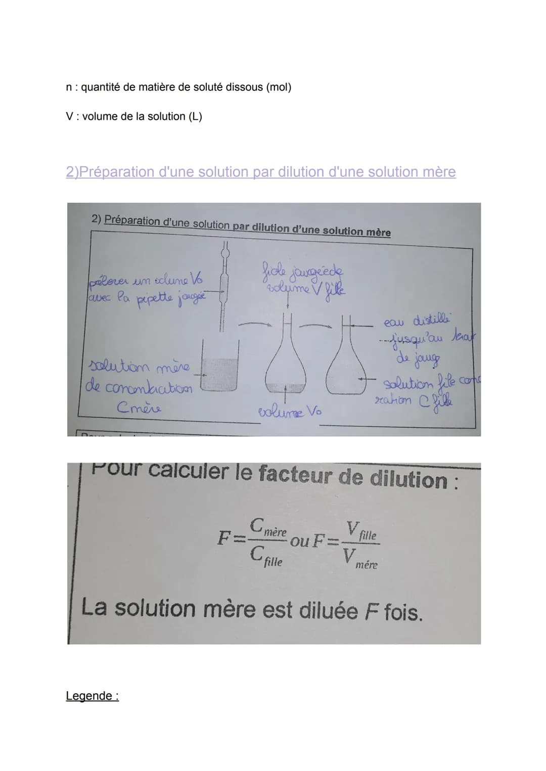 Chapitre 7: Solutions aqueuses acides, basiques et
neutres
I - Relation entre quantité de matière, masse et masse
molaire
La quantité de mat