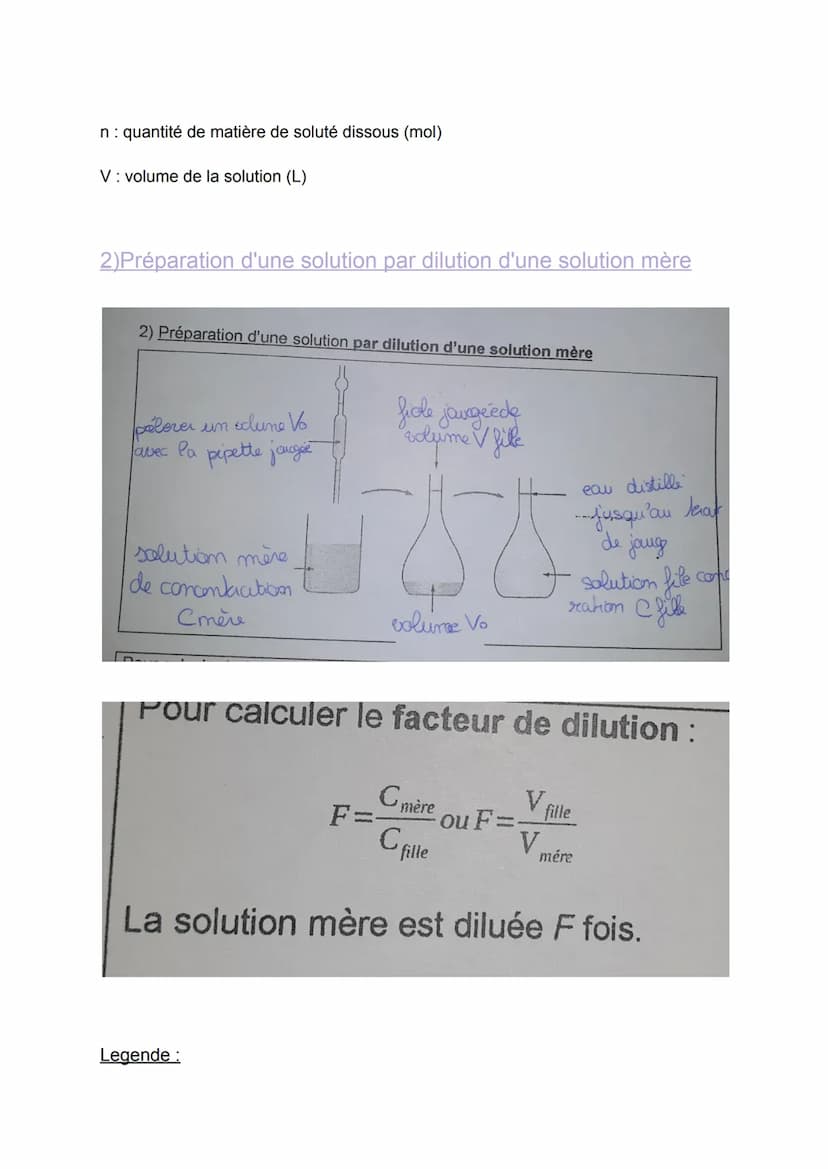 Chapitre 7: Solutions aqueuses acides, basiques et
neutres
I - Relation entre quantité de matière, masse et masse
molaire
La quantité de mat