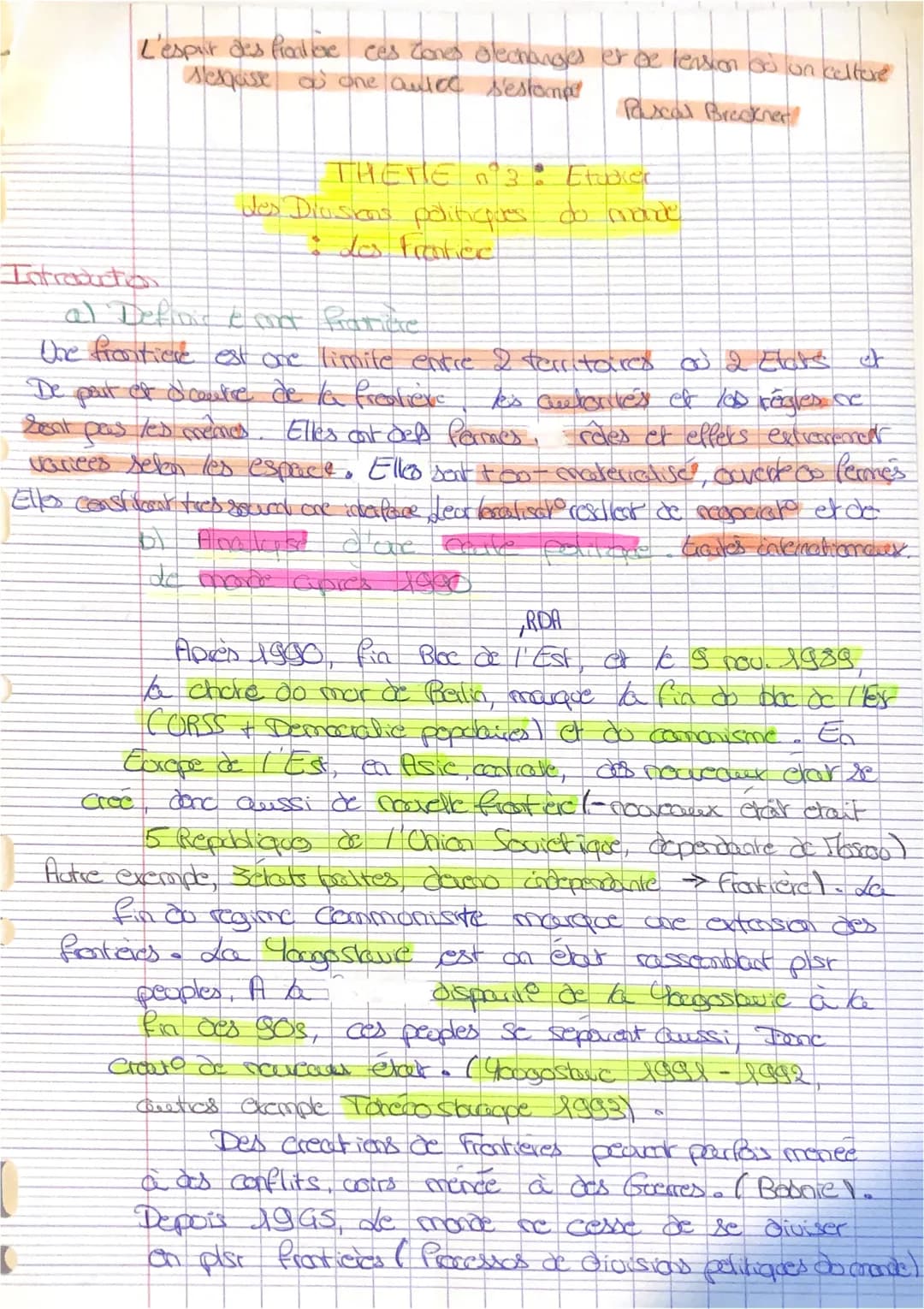 Introduction
L'esprit des frailare ces cones Blechanges et de lension ou un celfore
selase of one outco sestompe
Pascal Breakner
I
al Defini