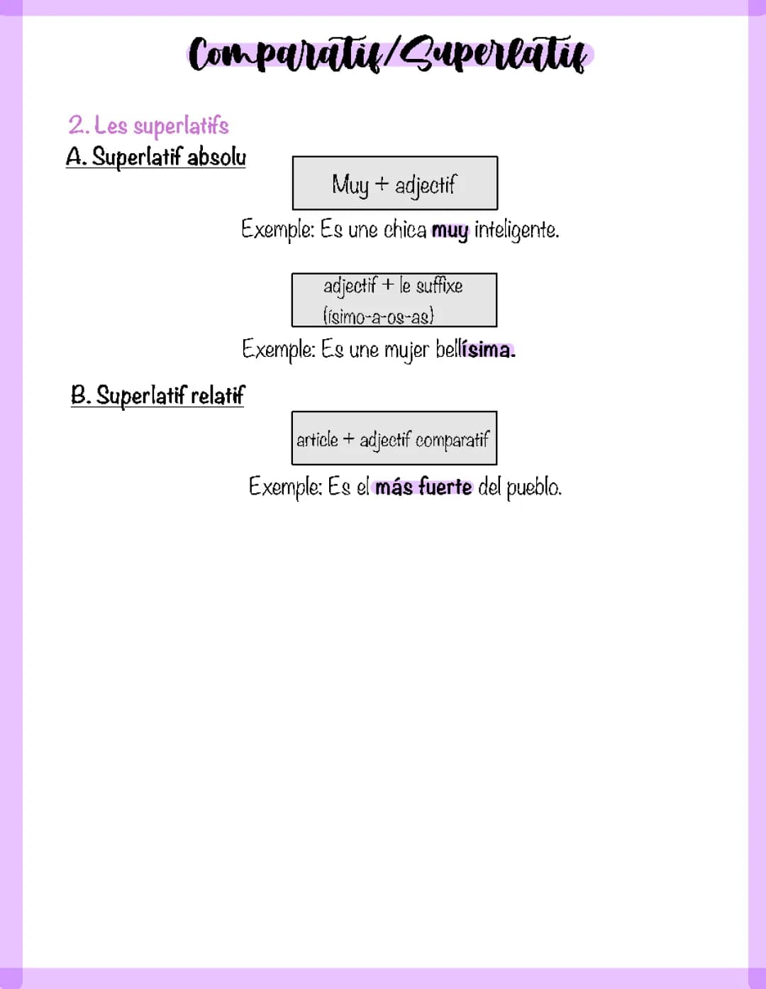 Apprends les comparatifs et superlatifs en espagnol : PDF et exercices amusants !