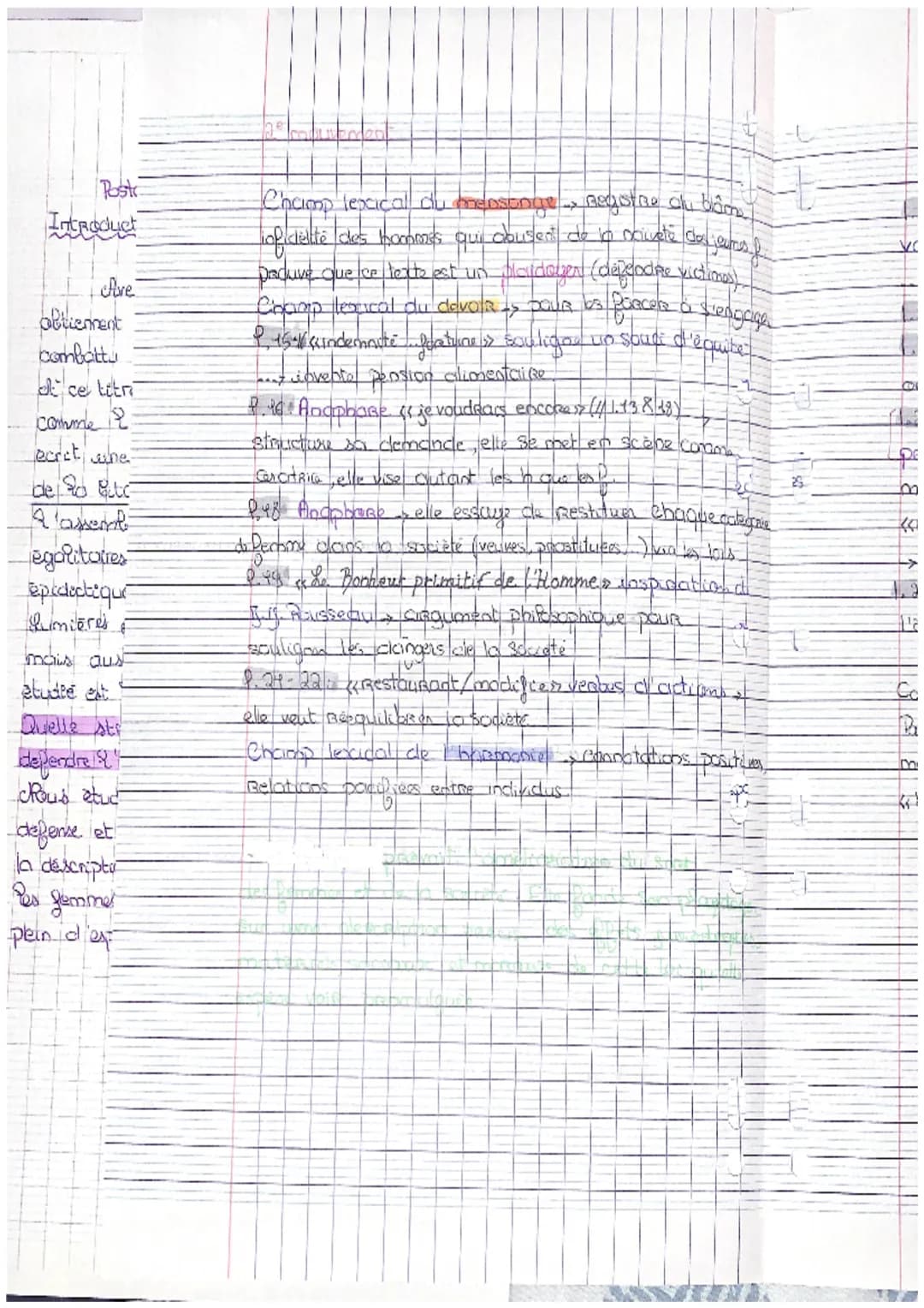 รวม
Postambule endtrait 0)
Introduction
Avec la Revolution Française, les citoyens.
obtiement des- duits mais les citoyennes, qui ont
combat