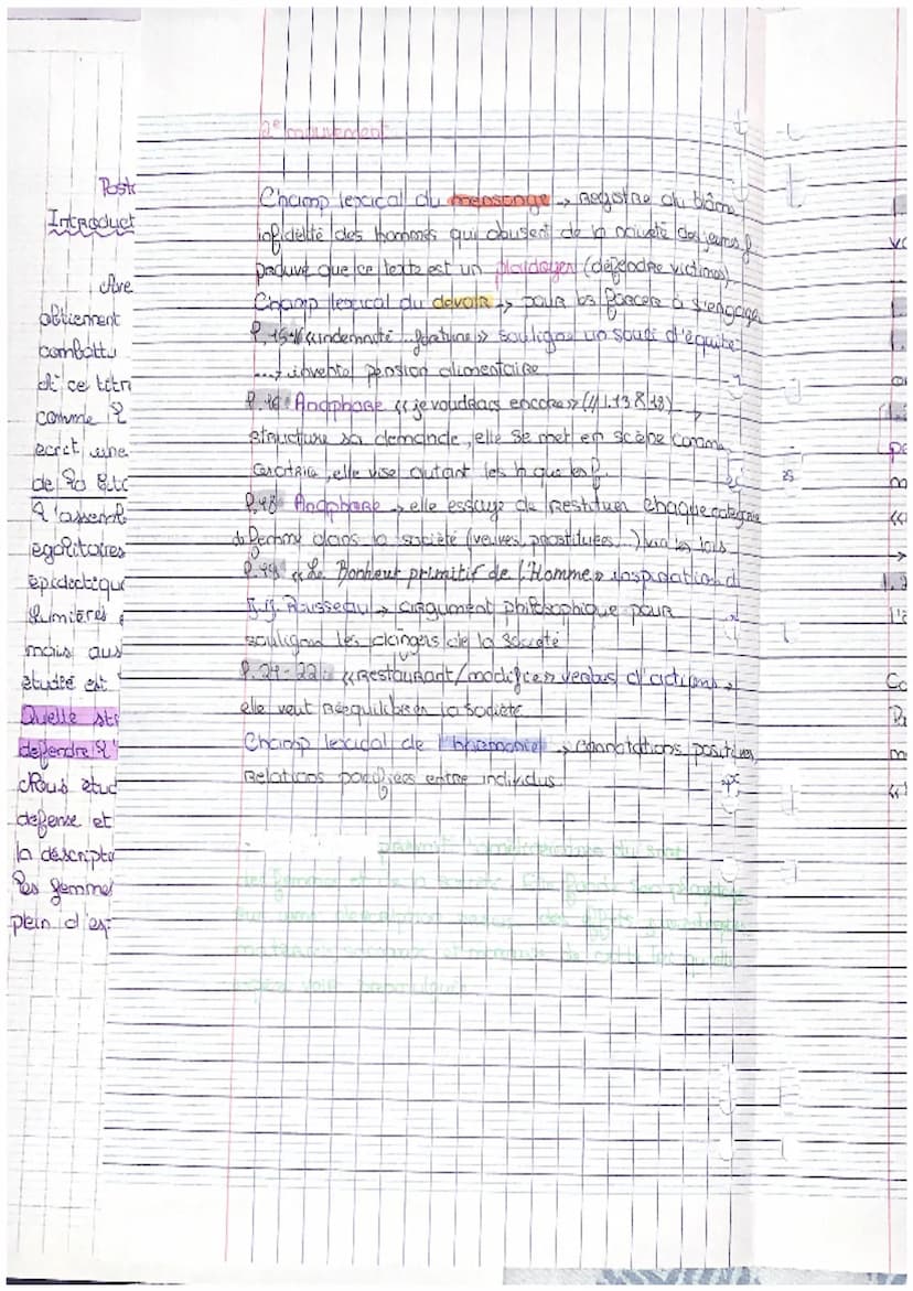 รวม
Postambule endtrait 0)
Introduction
Avec la Revolution Française, les citoyens.
obtiement des- duits mais les citoyennes, qui ont
combat