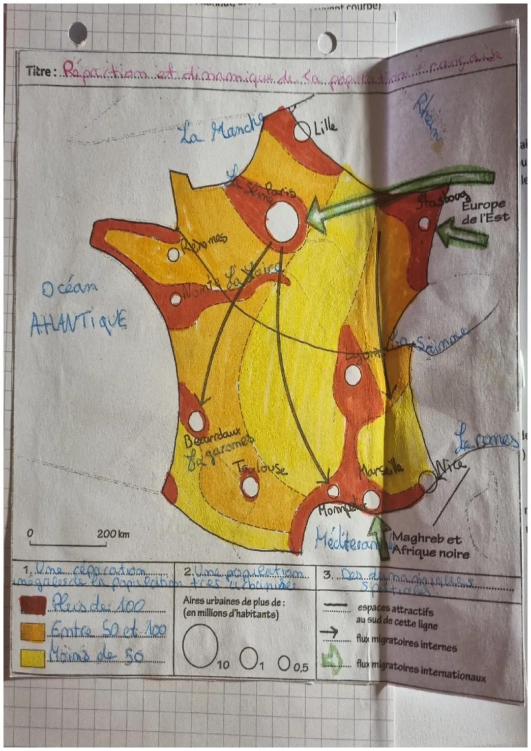 → Histoirerea 12/10/2022.
Chapitre 1. Geographie

1. Répartition de la populationi
La population est répartie de facom
inégale sur le territ