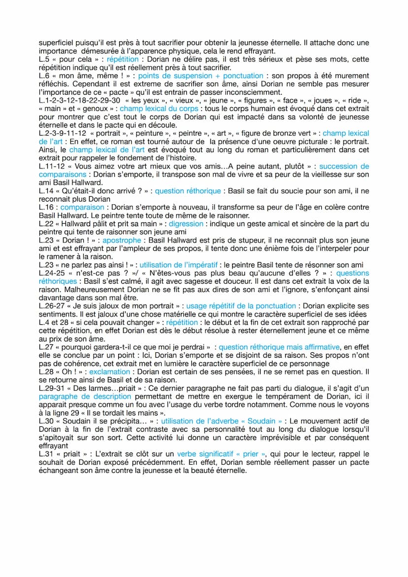 Fiche de synthèse n°17 : Le voeu de Dorian, Le
portrait de Dorian Gray, Oscar Wilde
Introduction :
Au XIX ème siècle à l'heure où les indivi