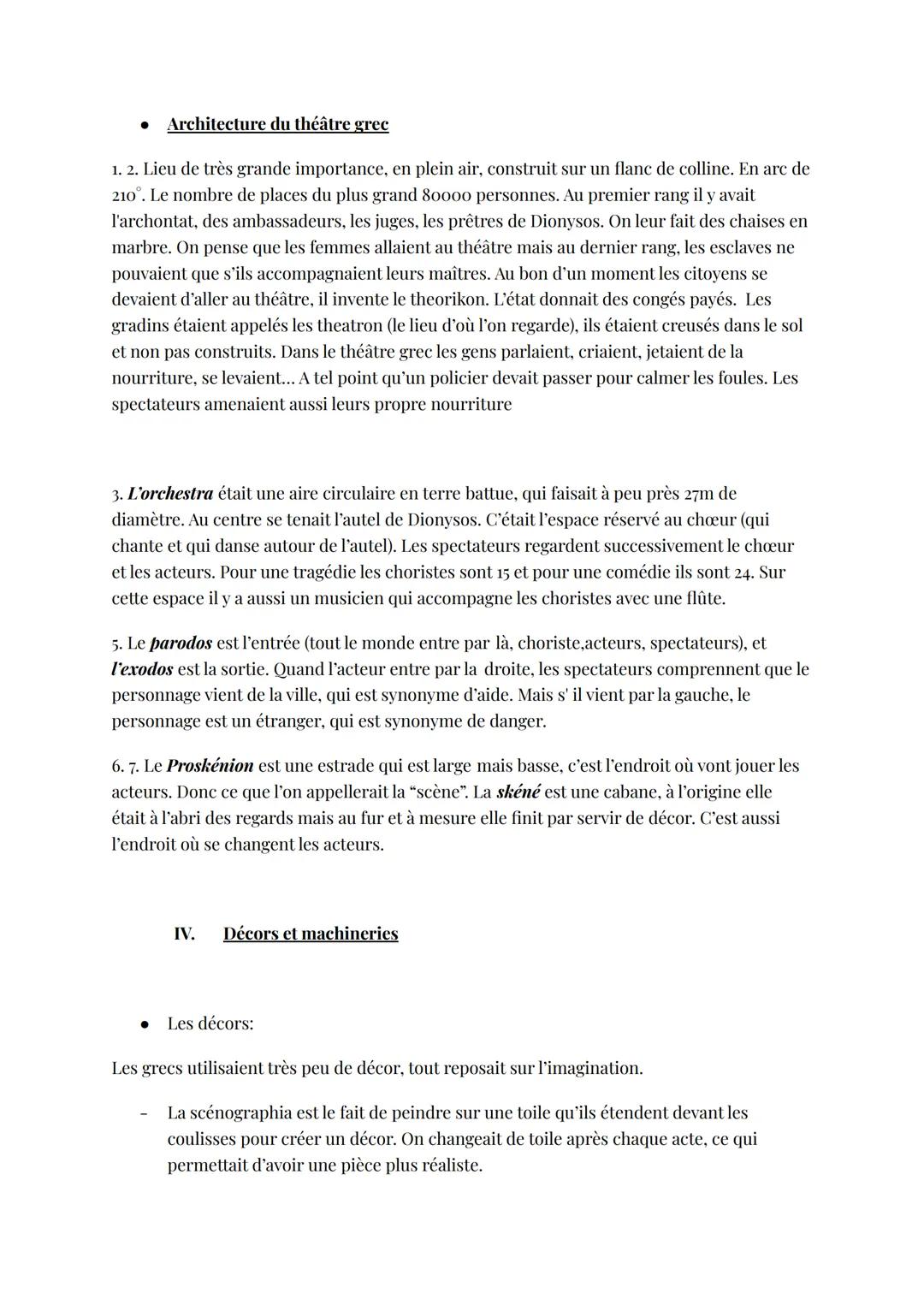 Introduction au théâtre grec
I.
étymologie du mot "Théâtre":
→ "0ɛαoμai"= Verbe voir, regarder, contempler...
Théâtre : le lieu d'où l'on re