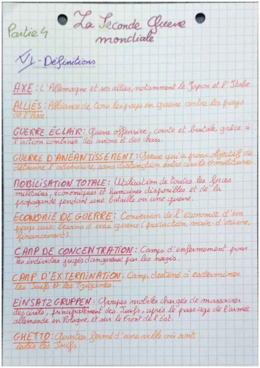 Histoire
Partie 1
I- Le déroulement
les Allie's
Etats-Unis
(France)
Royaume-Uni
OURSS des 1941
Theme 1
La seconde quere chap. 3
mondiale
Vic