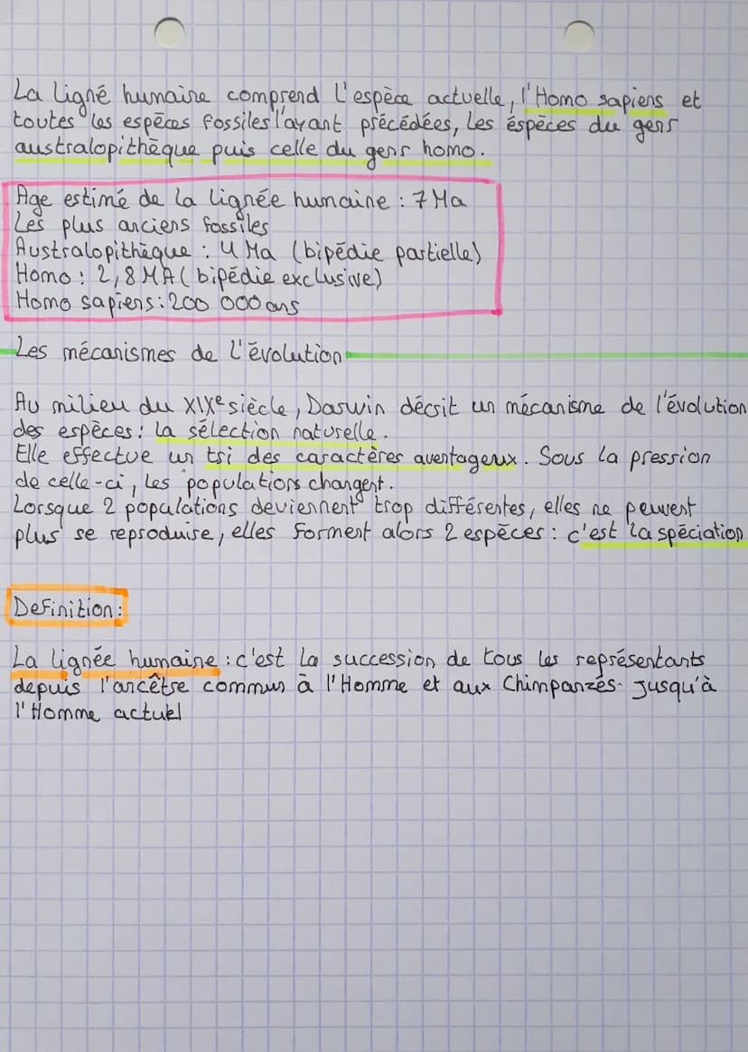 PARENTE ENTRE LES ETRES
VIVANTS ET SON EVOLUTION
De la classification à l'arbre de parente.
9 Explication scientifique de la classification
