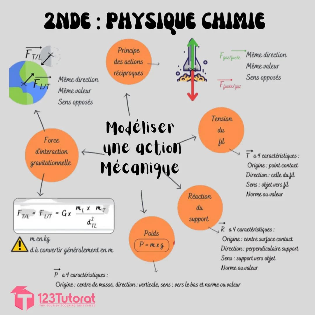 2NDE : PHYSIQUE CHIMIE
Masse d'une molécule
= somme des masses
des atomes constitutifs
Exemple:
m (CO₂) = m (C) + 2xm(0)
Masse d'une
entité 