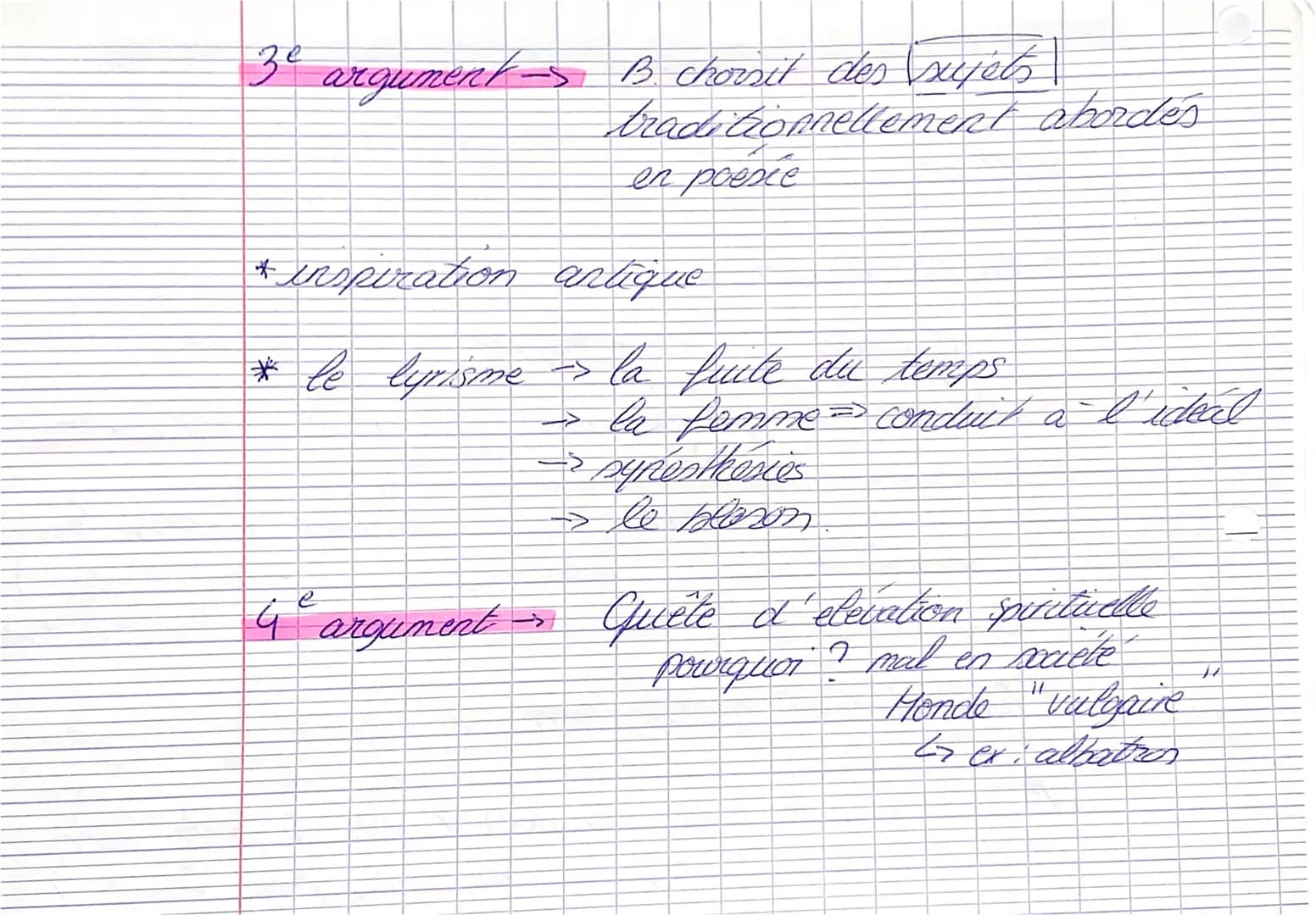 L
suret
on va discuter une pensée de B
s'inspirer
metonymie
• tremper sa plume dans la boue
↓↓
écriture
*
AP 3: Methode de la disertation
->