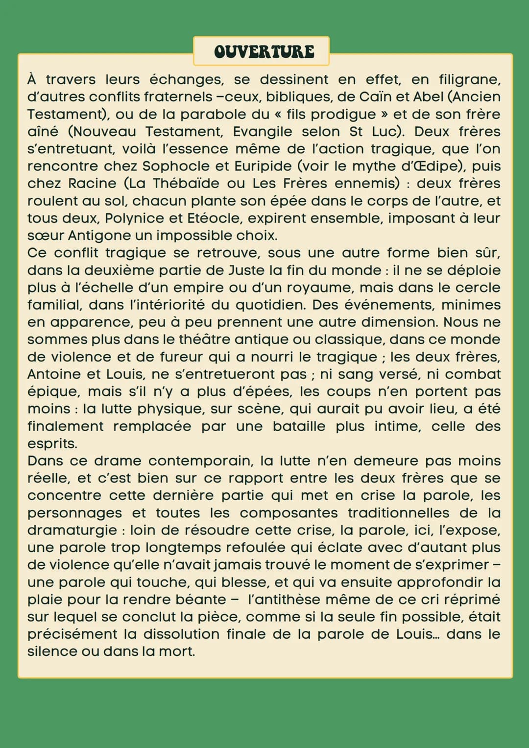 ●
JUSTE LA FIN DU MONDE
LAGARCE
INTRODUCTION
●
AMORCE
Jean-Luc Lagarce écrit Juste la fin du
monde en 1990. Dramaturge, poète et
écrivain du