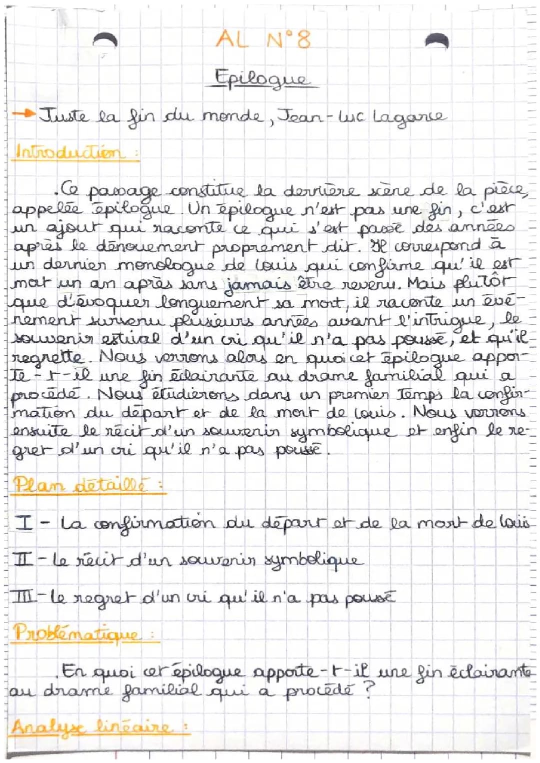 Juste la fin du monde : Drame Intime et Épanorthose