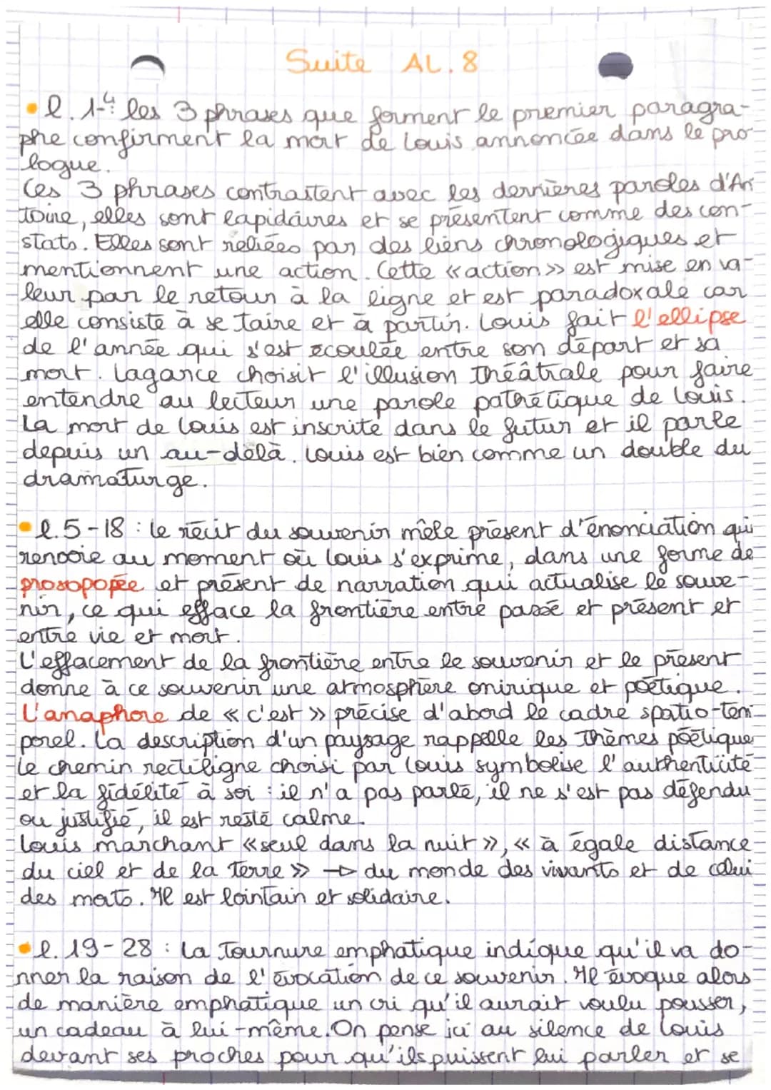 T
AL N°8
Epilogue
- Juste la fin du monde, Jean-Luc Lagarie
Introduction:
passage
n'est
pas
constitue la dernière scène de la pièce,
appelée