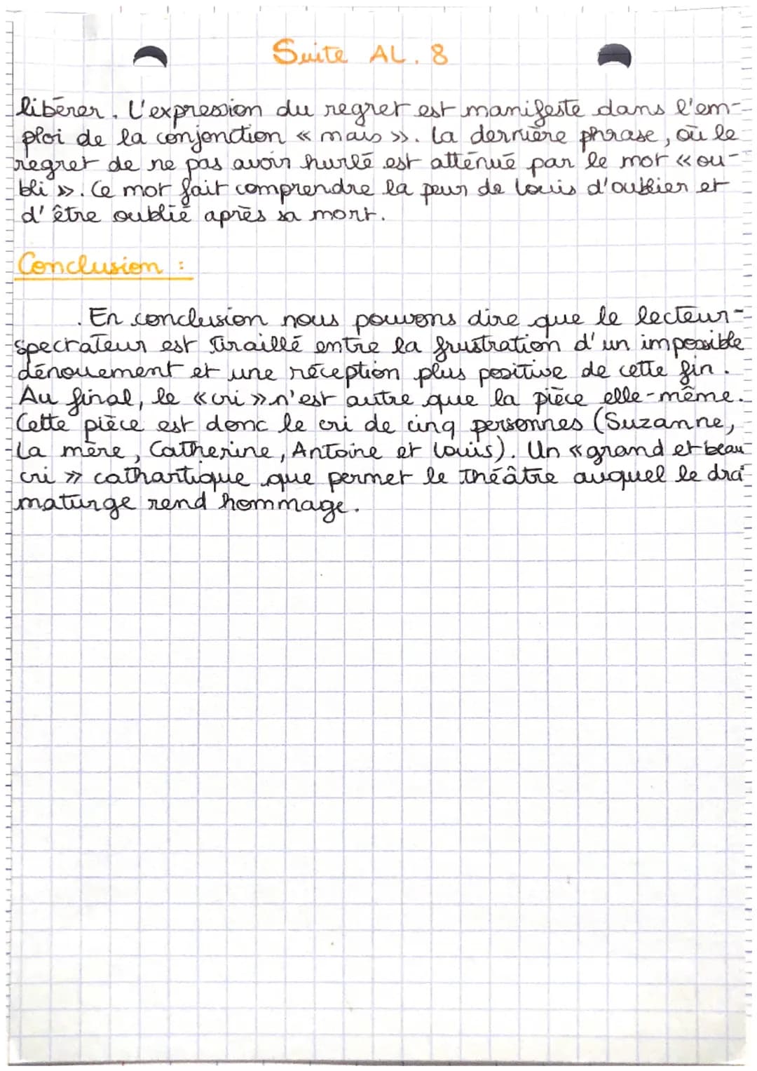 T
AL N°8
Epilogue
- Juste la fin du monde, Jean-Luc Lagarie
Introduction:
passage
n'est
pas
constitue la dernière scène de la pièce,
appelée