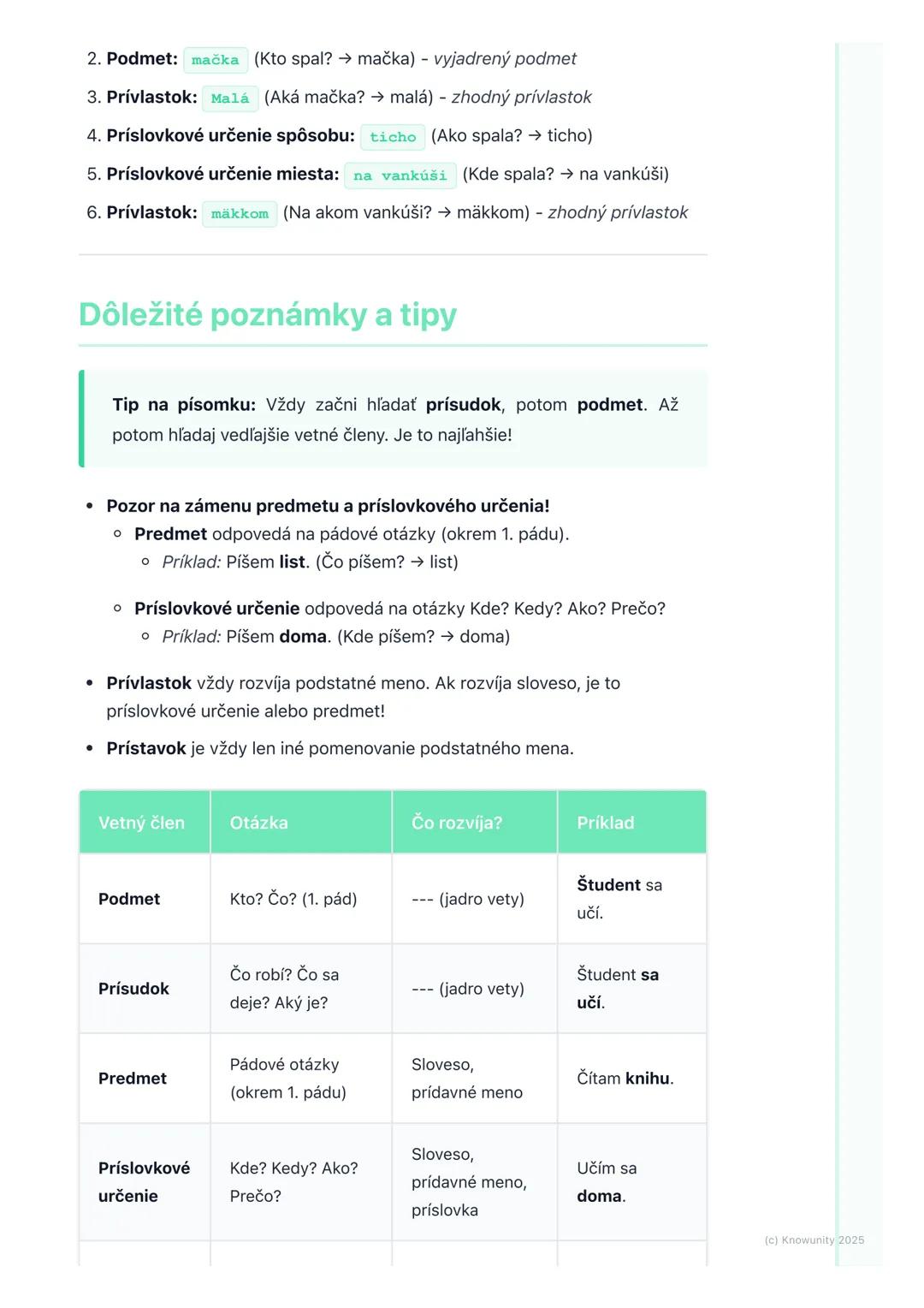 # Vetné členy a ich rozdelenie

## Úvod do vetných členov

Ahojte! Pripravujem si poznámky na písomku zo slovenčiny o vetných členoch.
Je to