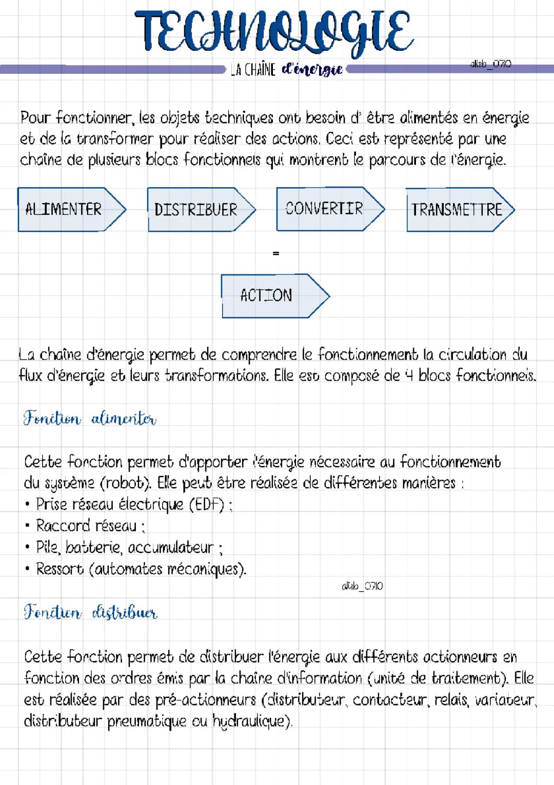 Chaine d’Information et d’Énergie : Exercices Corrigés et PDF pour 3ème et 4ème