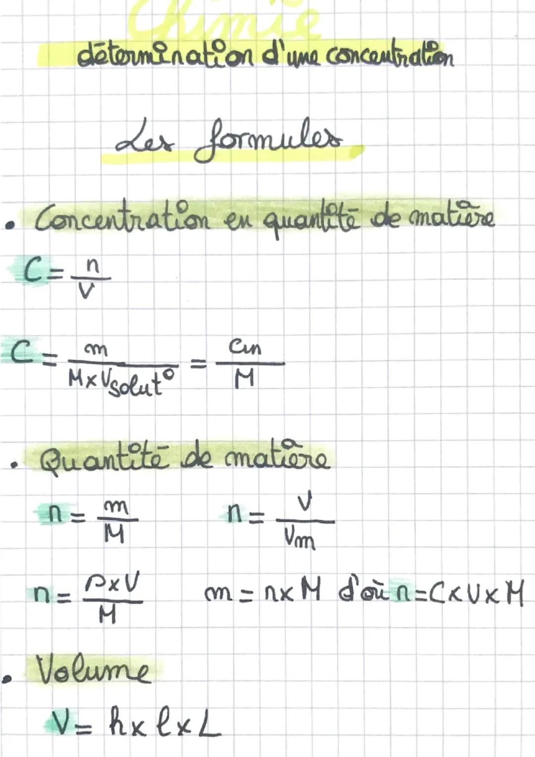 détermination d’une concentration par dosage spectrophotométrique 