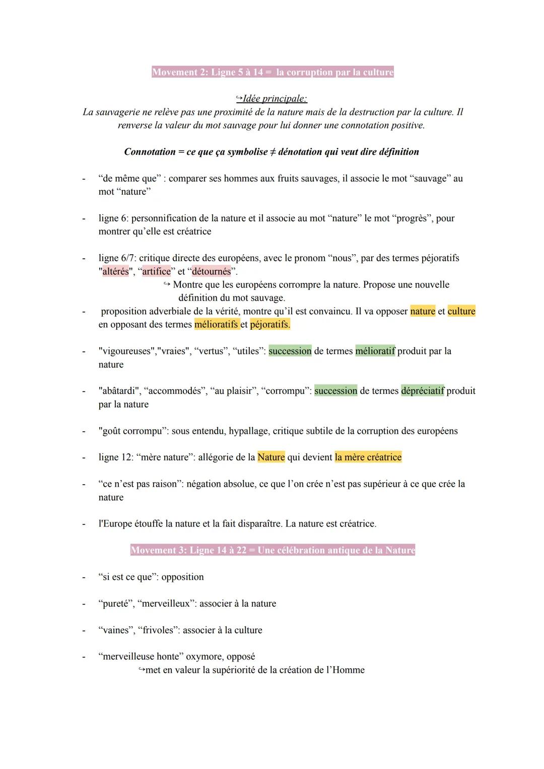 Texte 1: "Des Cannibales”, Michel de Montaigne, Essais, Livre I, 1580
Problématique:
En quoi Montaigne redéfinit-il les termes de culture et