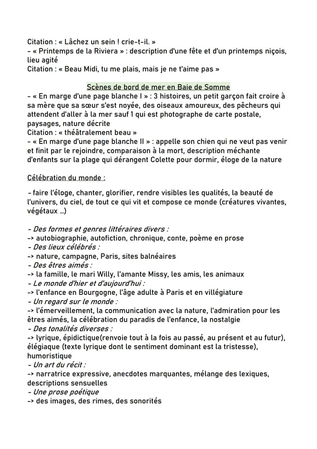 Dissertation parcours célébration DU MonDe
Sidonie-Gabrielle Colette :
- 1873-1954
-
enfance et jeunesse heureuse
- sa mère a
COLETTE
enfant
