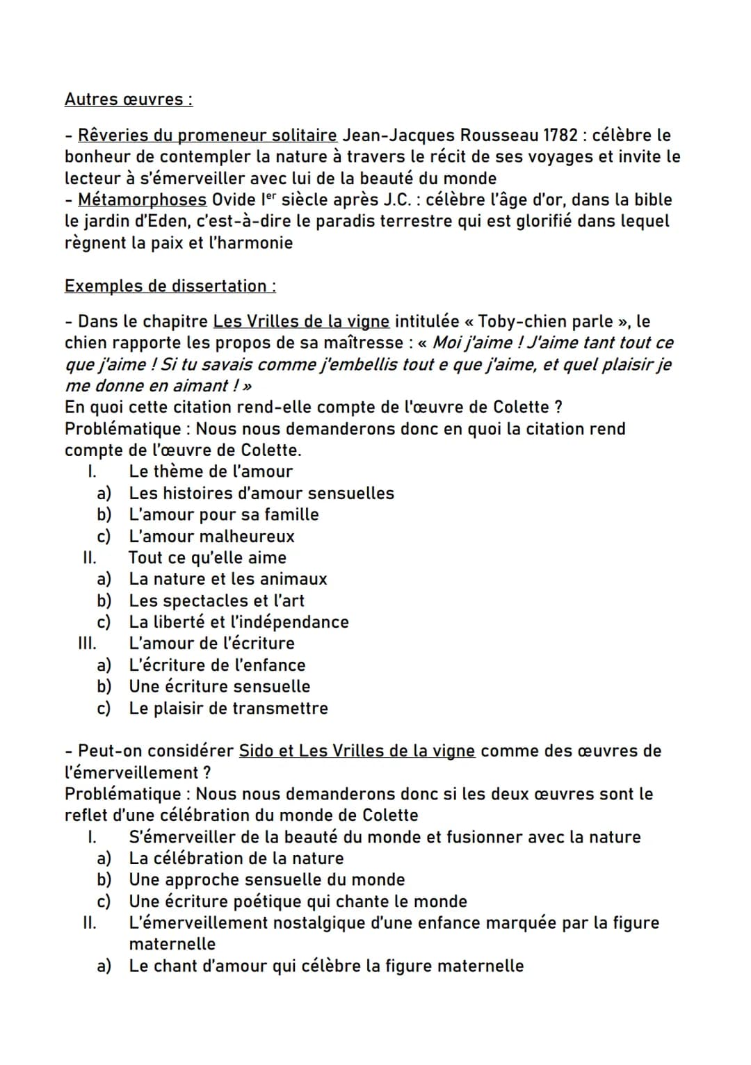 Dissertation parcours célébration DU MonDe
Sidonie-Gabrielle Colette :
- 1873-1954
-
enfance et jeunesse heureuse
- sa mère a
COLETTE
enfant