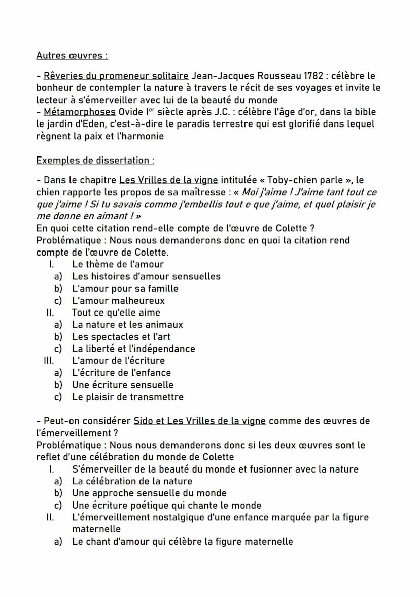 Dissertation parcours célébration DU MonDe
Sidonie-Gabrielle Colette :
- 1873-1954
-
enfance et jeunesse heureuse
- sa mère a
COLETTE
enfant